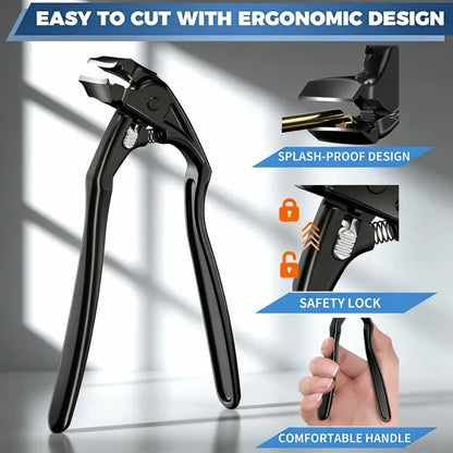 ✂️ 🖤Black Curved Nail Clipper – Ergonomic & Easy for Seniors 🖤