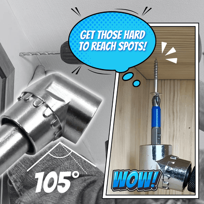 🏆Flash Sale⚡ 70K+ SOLD!🔧105 Degree Right Angle Drill Adapter