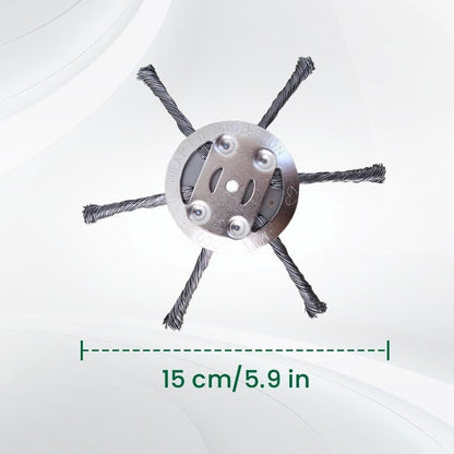 🔥BUY 2 GET 1 FREE👨‍🌾6 inch Steel Wire Brush Cutter Trimmer Head
