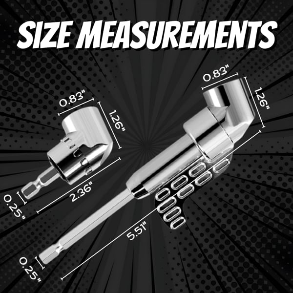 🏆Flash Sale⚡ 70K+ SOLD!🔧105 Degree Right Angle Drill Adapter